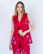 Fuchsia Floral Statement Suit