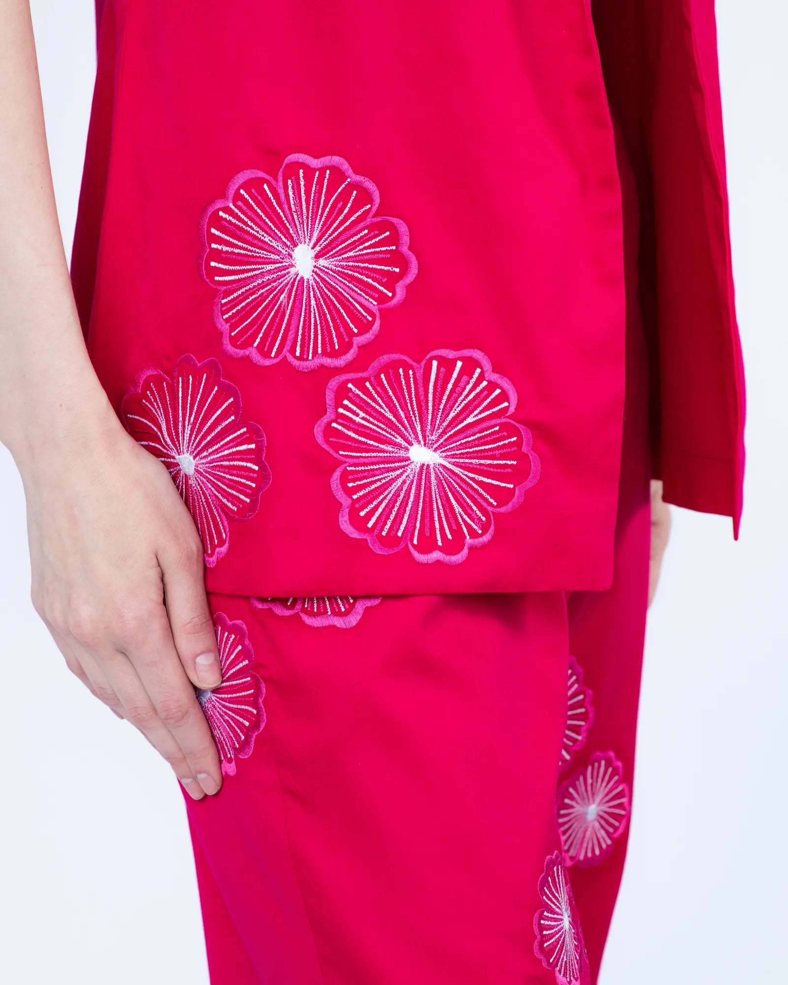 Fuchsia Floral Statement Suit