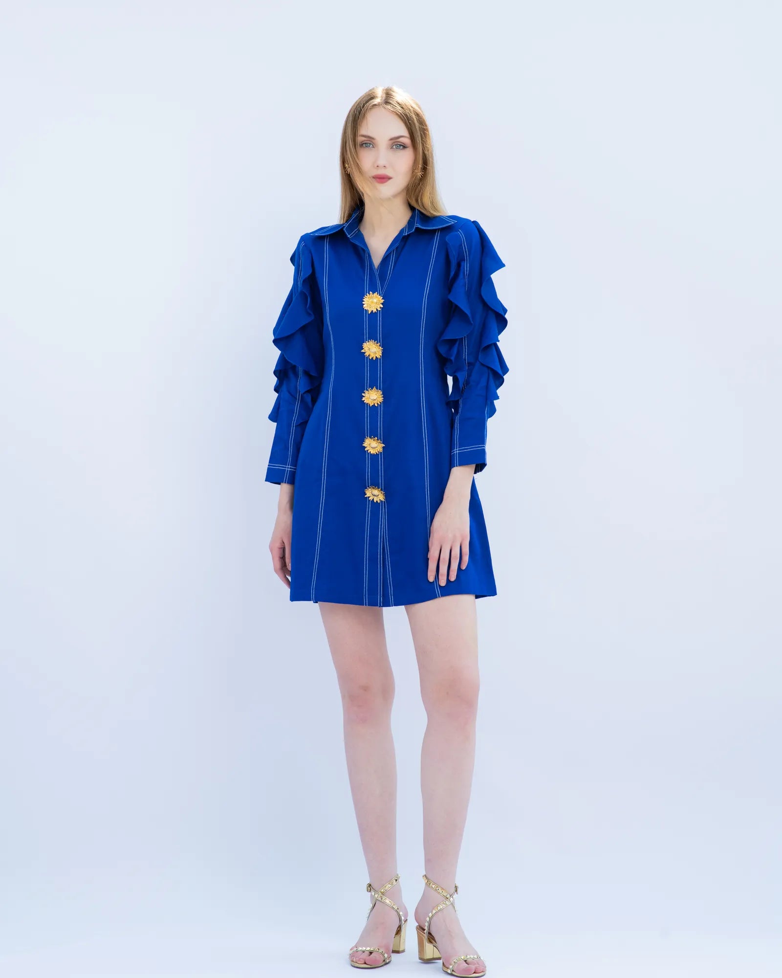 Blue Frill Dress