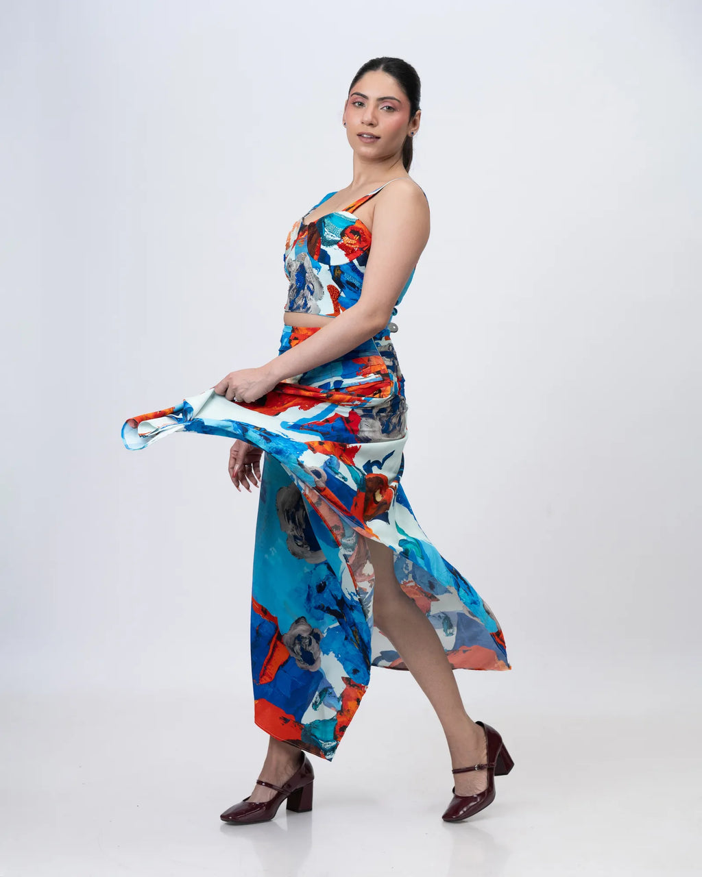 Parade Blanc Bustier and Handkerchief Skirt