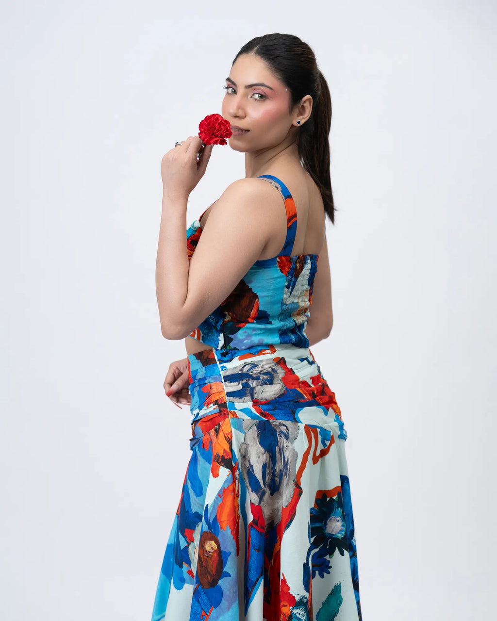 Parade Blanc Bustier and Handkerchief Skirt